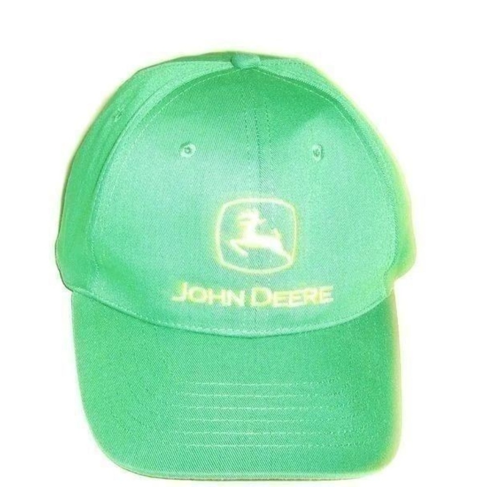 JOHN DEERE Green Adjustable Cap Hat Snapback